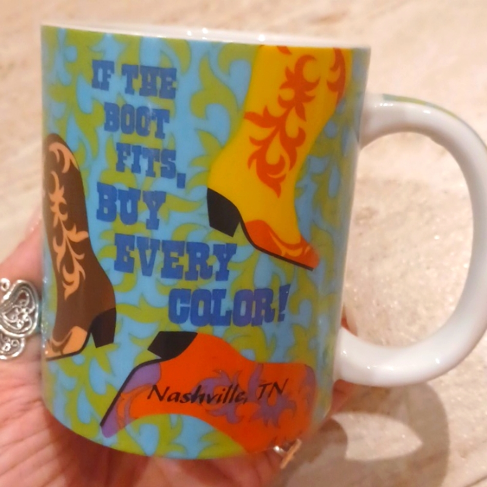 Cape Shore Down East Concepts Nashville, TN "BOOTS" Porcelain Mug
